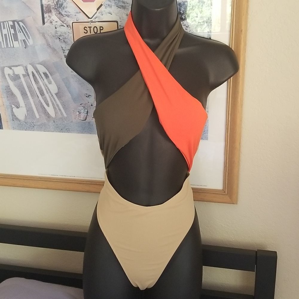 Sexy One Piece Size Medium Cheeky Swim Suit
